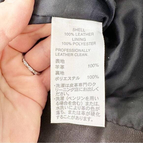 Vintage Classiques Entier Black Leather High Waisted Pants Sz 4 - Picture 8 of 13